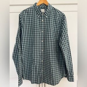 GAP Men's 100% Cotton Checkered Button down Shirt XL